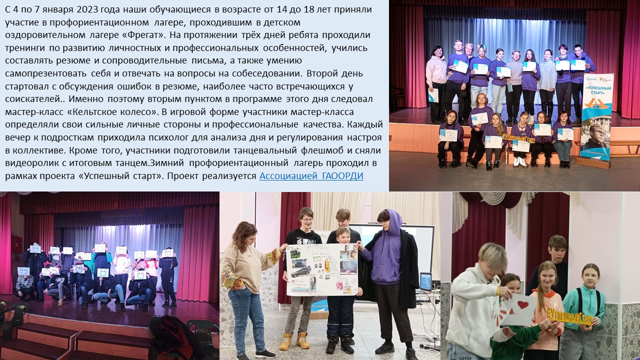 Лагерь январь 2023